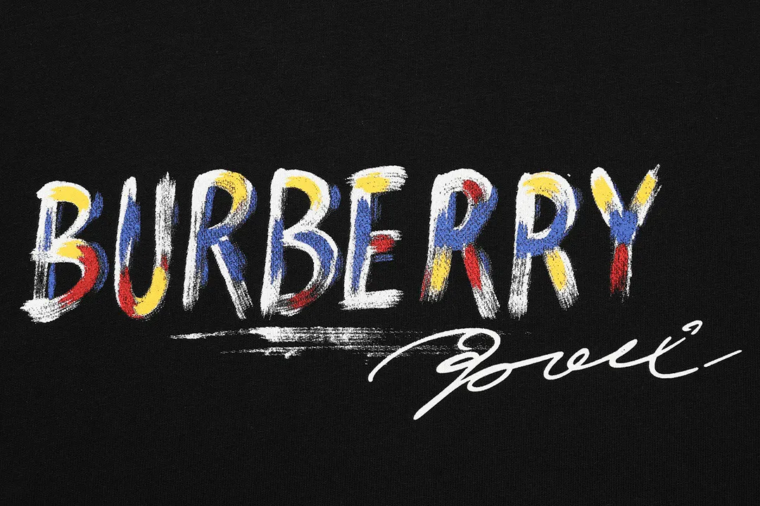 BBR BURBERRY 2026New Arrival logo Same Style t · 300 100％ · 32 · ：Black Size：XS S M L